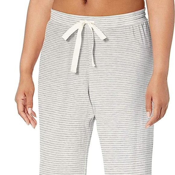 Amazon Essentials Other - Amazon Essentials Womens Grey Striped Lightweight Lounge Terry Pajama Pant Small